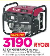 Ryobi 2.7KW Generator RG-2700