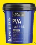 Homestead 20Ltr Fast Hide Matt PVA White