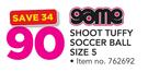 Game Shoot Tuffy Soccer Ball Size 5