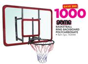 Game Basketball Ring Backboard Polycarbonate