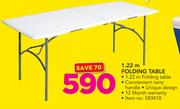 1.22m Folding Table