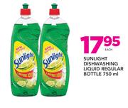 Sunlight Dishwashing Liquid Regular Bottle-750ml Each