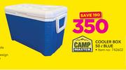 Campmaster 50Ltr Cooler Box Blue