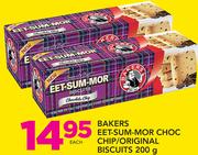 Bakers Eet-Sum-Mor Choc-Chip/Original Biscuits-200g Each