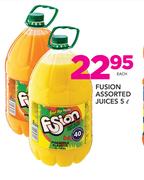 Fusion Assorted Juices-5ltr Each