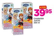Charater Juices-6 x 200ml