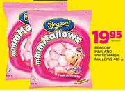 Beacon Pink & White Marsh Mallows-400g Per Pack