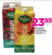 Rhodes Assorted Juices-2Ltr Each