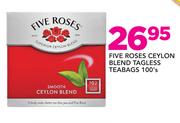 Five Roses Ceylon Blend Tagless Teabags-100's