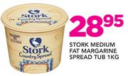 Stork Medium Fat Margarine Spread Tub-1kg