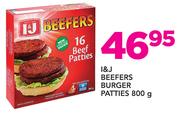 I & J Beefers Patties-800g