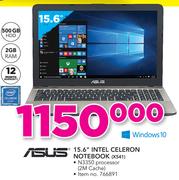 Asus 15.6" Intel Celeron Notebook X541