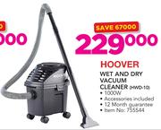 Hoover Wet And Dry Vacuum Cleaner HWD-10 Including Accessories