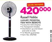 Russell Hobbs Luxury Pedestal Fan With Remote