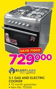 Blueflame 3.1 Gas And Electric Cooker