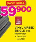 Out And About Vinyl Airbed Single F03-910B-051D