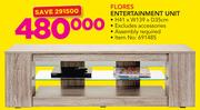 Flores Entertainment Unit 41x139x35cm Excluding Accessories