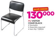 PU Visitor Chair Black