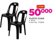 Plastic Chair Black-For 2