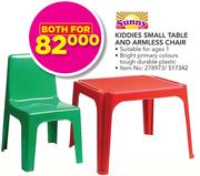 Sunny Kiddies Small Table And Armless Chair-For Both