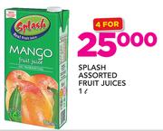 Splash Assorted Fruit Juice-4x1Ltr