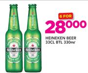 Heineken Beer 33CL BTL-6x330ml