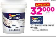 Dulux 20Ltr Emulsion Paint White