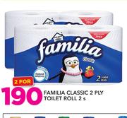 Familia Classic 2 Ply Toilet Roll 2s-For 2