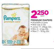 Pampers Premium Diapers-Each