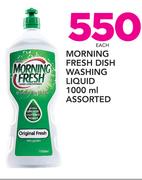 Morning Fresh Dish Washing Liquid Assorted-1000ml Each
