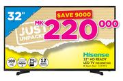 Hisense 32" HD Ready LED TV HX32M2160