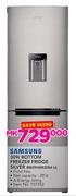 Samsung 309Ltr Bottom Freezer Fridge Silver RB29HWR3DSA U