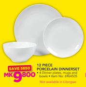12 Piece Porcelain Dinnerset