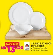Always Home 12 Piece Scallop Dinnerset