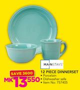 Mainstays 12 Piece Dinnerset