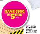 Casa Single Fitted Sheet-Each