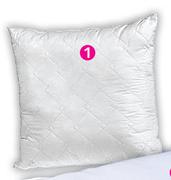 Continental Quilted Hollowfiber Pillow-Each