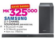 Samsung 2.1 Channel Soundbar HW-K450 XA