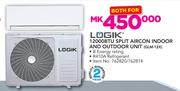 Logik 12000BTU Split Aircon Indoor and Outdoor Unit GLM-12X