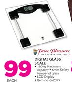 Pure Pleasure Digital Glass Scale-Each