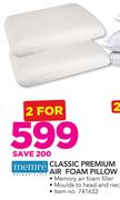 Memre Classic Premium Air Foam Pillow-For 2