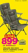 Camp Master Deluxe 300 High Back Champing Chair-For 2
