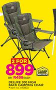 Deluxe 300 High Back Camping Chair-For 2