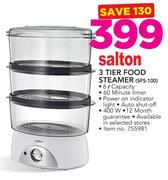 Salton 3 Tier Food Steamer SFS-100