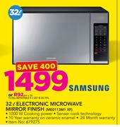 Samsung 32Ltr Electronic Microwave Mirror Finish ME0113M1 XF