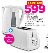 Brabantia 1.7Ltr Kettle & 2 Slice Toaster Bundle-Per Bundle