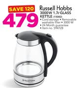 Russell Hobbs 3000W 1.7Ltr Glass Kettle
