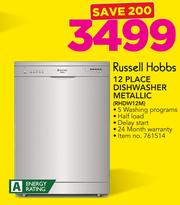 Special Russell Hobbs 12 Place Dishwasher Metallic RHDW12M m.guzzle .za