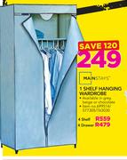 Mainstays 4 Drawer Hanging Wardrobe