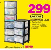 Addis 6 Drawer Storage Unit